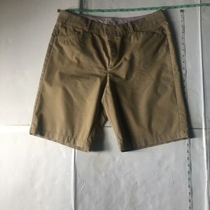 Tan Dockers Bermuda Shorts, comfort fit, stretch